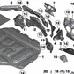 Junta de estanqueidad izquierda OEM 51489131193 para BMW F01, F02, F04. Original BMW