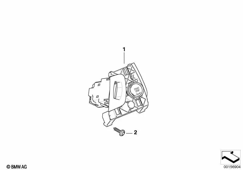 Interruptor Start/Stop para BMW X5 E70, E70N, X6 E71, E72 (OEM 61316966714). Original BMW