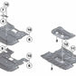 Protettore basso / Cabrecárter OEM 51757185113 per BMW F07, F10, F11, F18, F06, F13, F01, F02. BMW originale.