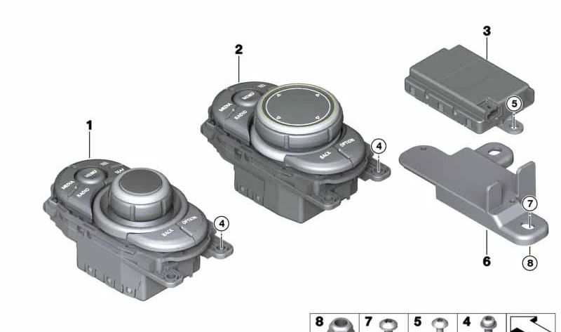 Controlador iDrive Touch OEM 65829347472 para BMW {F20, F21, F22, F23, F45, F46, F87, F30, F31, F34, F80, F32, F33, F36, F82, F83, F07, F10, F11, F06, F12, F13, F01, F02, F48, F25, F26, F15, F85, F16, F86, I01, I12, I15, F55, F56, F57, F54, F60}. Ori