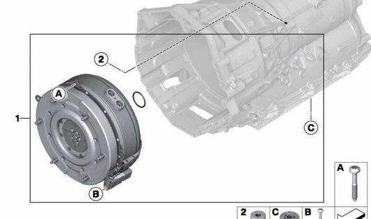 Kit de reparación de unidad híbrida OEM 24157647836 para BMW F30, F10. Original BMW.