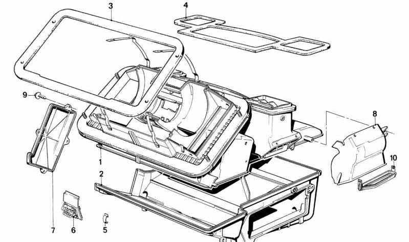 Tapa para BMW Serie 3 E30 (OEM 64111370929). Original BMW