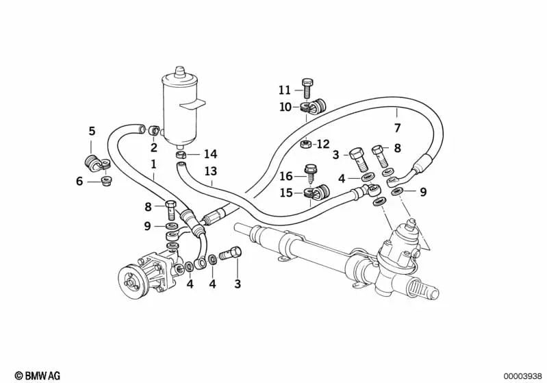 Ansaugrohr für BMW Serie 5 E34 (OEM 32411139448). Original BMW