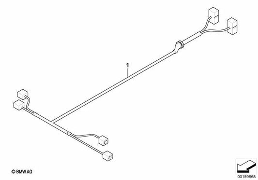 More engine injection module wiring for BMW E90N, E91N, E92N, E93N (OEM 12517811188). Original BMW