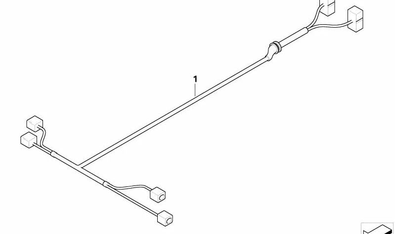 Engine Wiring Harness Injection Module for BMW E81, E82, E87N, E88, E90, E90N, E91, E91N, E92, E93, E84 (OEM 12517802164). Original BMW