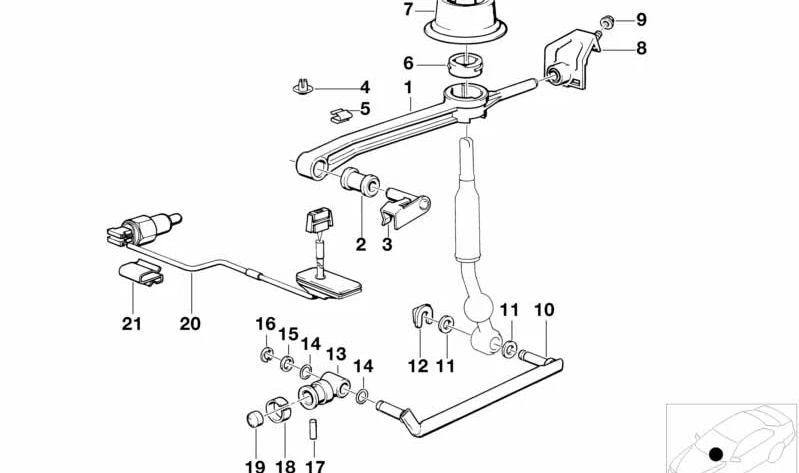 Fuelle neumático para BMW E34, E32, E31 (OEM 25111220785). Original BMW