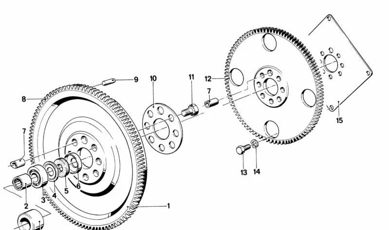 Roda de direção de inércia OEM 11221281000 para BMW E21, E30, E12, E28. BMW original.