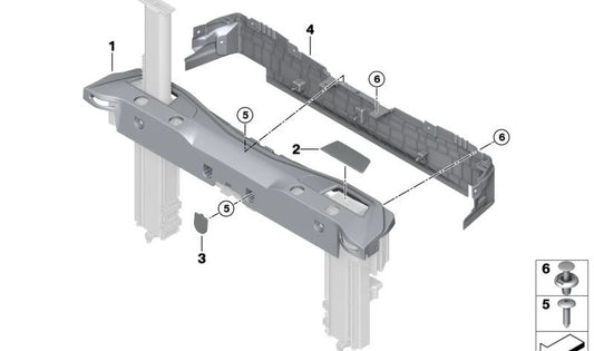 Cubierta del Arco de Seguridad Izquierda para BMW Serie 4 G23 (OEM 51469479489). Original BMW