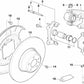 Brake caliper gasket set for BMW E46, E39, E53 (OEM 34211166238). Genuine BMW