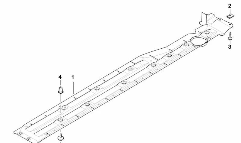 Cubierta del umbral derecha para BMW Serie 7 E38 (OEM 51718206404). Original BMW