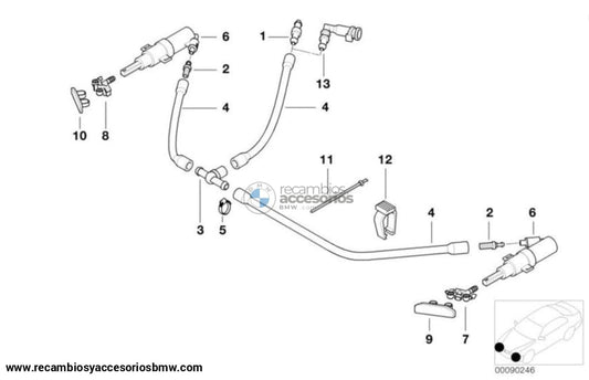 Difusor Para Los Inyectores Lavafaros Bmw E46. Original Recambios