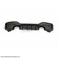 Difusor Trasero Bmw F20 / F21 Lci 2 Salidas Doble Brillante Negro Trasero