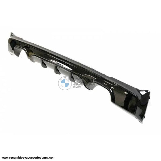 Difusor Trasero Bmw F22 / F23 14 - 19 Doble Salida Brillante Negro Trasero