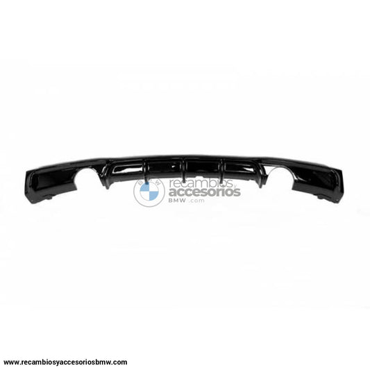 Difusor Trasero Bmw F30 / F31 Look M Performance 2 Salidas Brillante Negro Trasero