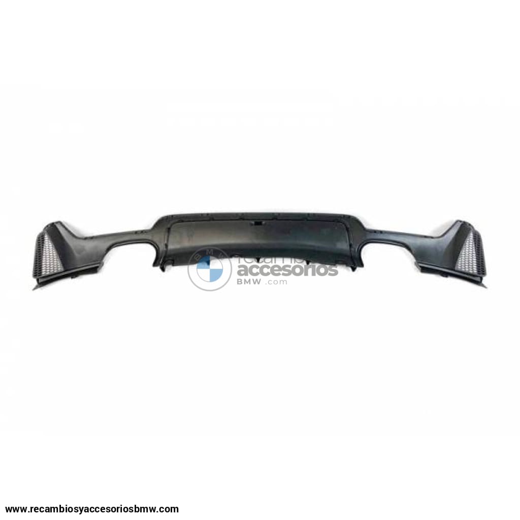 Difusor Trasero Bmw F32 / F33 F36 Look M Performance 2 Salidas Doble Brillante Negro Trasero