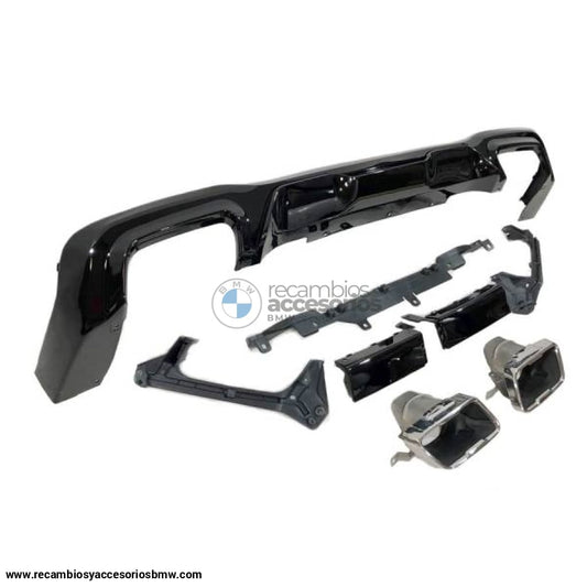 Difusor Trasero Bmw F44 Look M Performance Brillante Negro Trasero