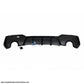 Difusor Trasero Bmw G22 Look M Performance Brillante Negro Trasero