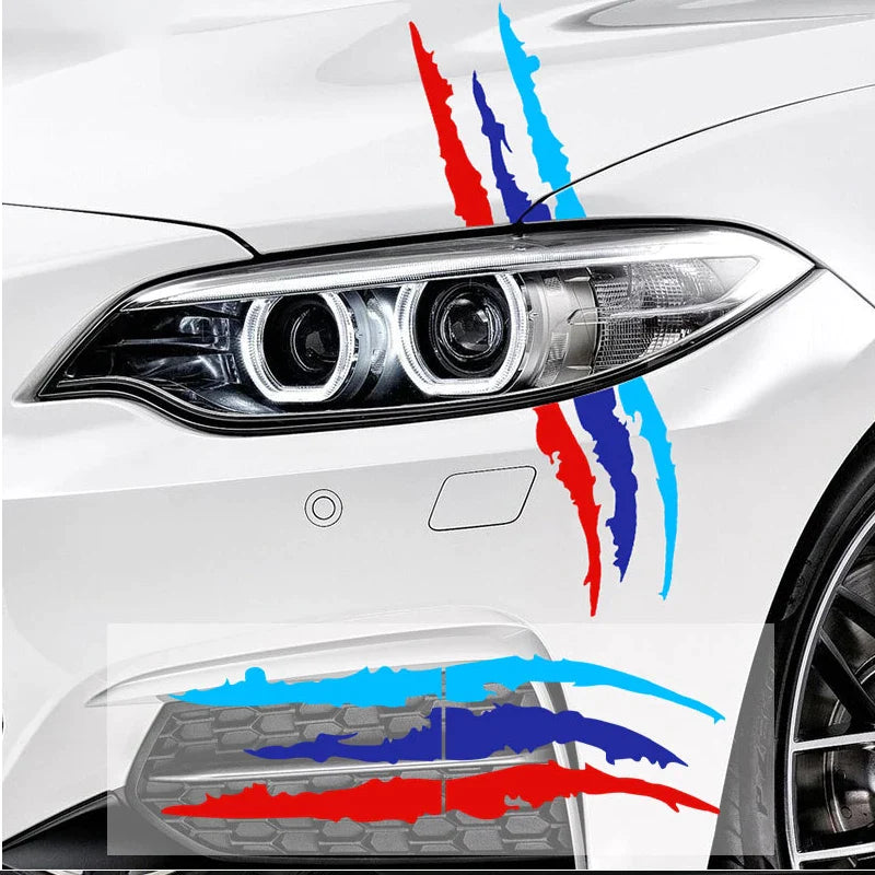 Pegatinas De Ceja Para Faros Con Estilo M Performance - Universal Bmw Colores Logotipo ///M