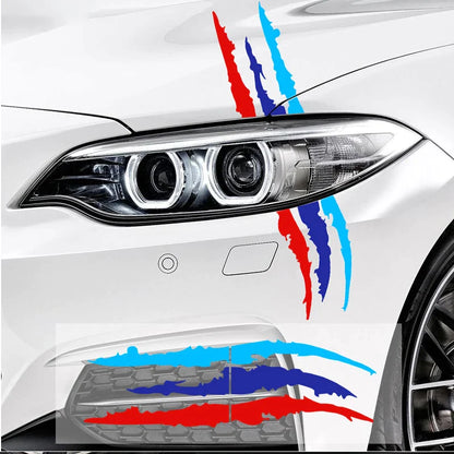 Pegatinas De Ceja Para Faros Con Estilo M Performance - Universal Bmw Colores Logotipo ///M