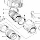 Conector de admisión OEM 13711733302 para BMW E31 (850Ci, 850CSi, 850i). Original BMW.