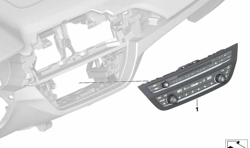 Conjunto de Reparación para Radio y Control del Clima para BMW X3 F97, G01, G08, X4 F98, G02 (OEM 64115A481B8). Original BMW