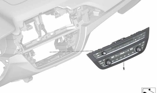 Kit de reparación para control de radio y clima OEM 64115A4A4B2 para BMW {G01, G08, F97, G02, F98}. Original BMW.