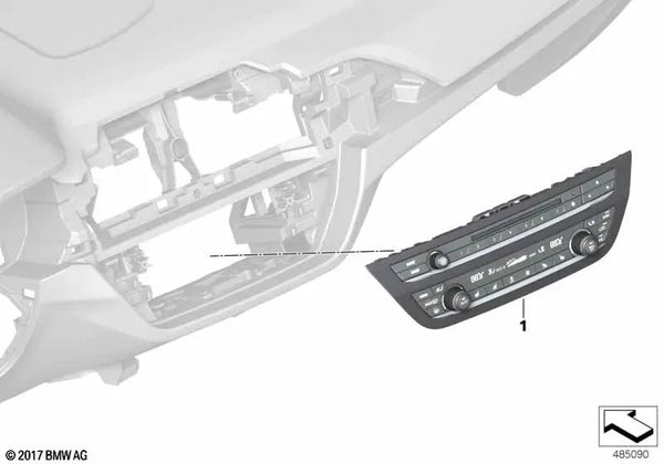 Conjunto de reparación para el panel de control de la radio y el climatizador para BMW X3 F97, G01, G08, X4 F98, G02 (OEM 64115A4A4B0). Original BMW.