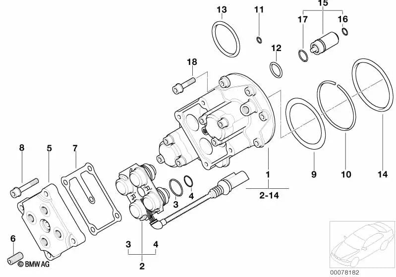 Safety ring for BMW 5 Series E28, E34, E39, 6 Series E24, 7 Series E23, E32, Z8 E52 (OEM 07119934749). Genuine BMW.