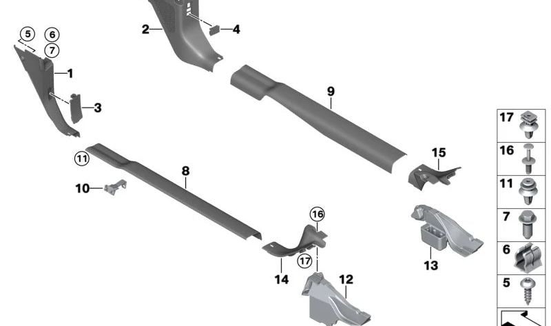 Guarnição de admissão OEM 07147277236 para BMW i3 (I01). BMW original