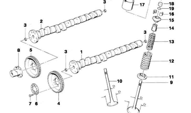 OEM admission valve 11341314727 for BMW E30, E34, E28, E24, E23. Original BMW.