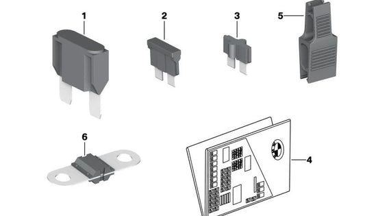 Fusible OEM 61139283441 para BMW (Modelos compatibles: G20, G21, G28, G80, G22, G23, G26, G82, G83, F07, F10, F11, F18, F90, G30, G31, G38, F06, F12, F13, G32, F01, F02, F04, G11, G12, G14, G15, G16, F39, G01, G08, F97, G02, F98, F15, G05, G18, F85,
