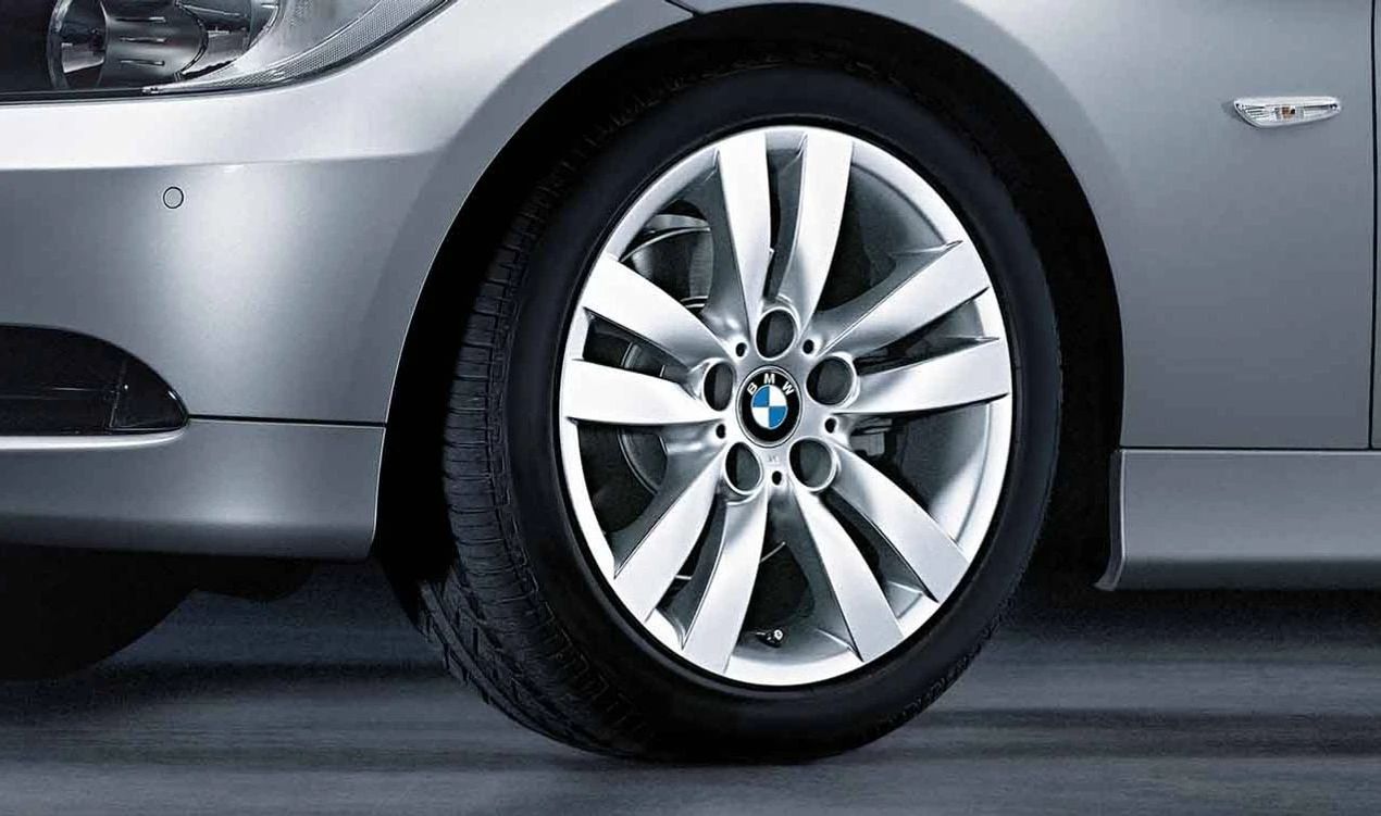 Double Spoke Alloy Wheels 161 for BMW E90, E90N, E91, E91N, E92, E92N, E93, E93N (OEM 36116775600). Original BMW.