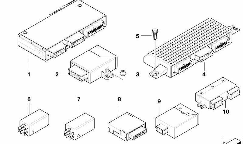 Módulo base 3 para BMW X5 E53 (OEM 61359117101). Original BMW