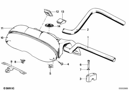 Manillar para BMW R248 (OEM 32711241871). Original BMW