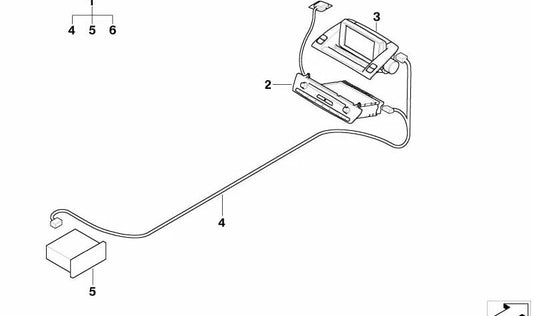 Central screen (Central Information Display) OEM 65503452285 for BMW E83. Original BMW.