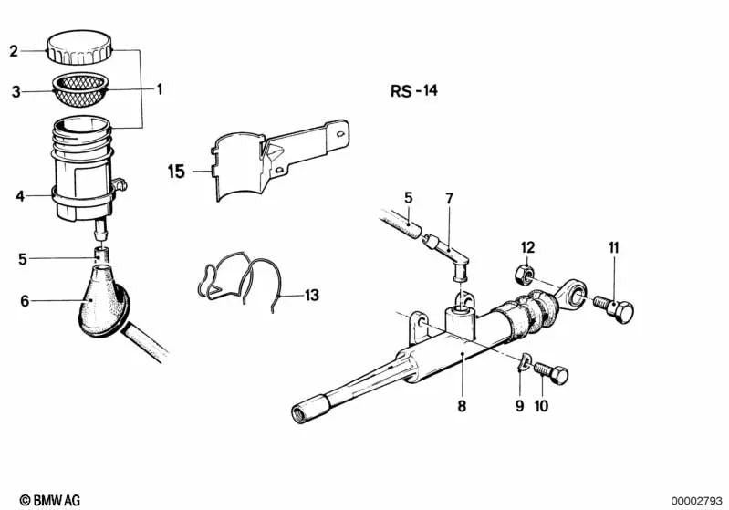 Conector para BMW Serie 3 E30 (OEM 21521154163). Original BMW.