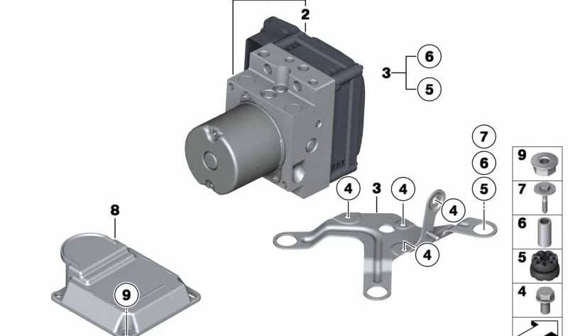 Kit de Reparación Unidad de Control DSC para BMW F10, F06, F12, F13 (OEM 34527845674). Original BMW