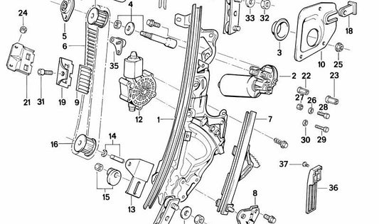 Guía para BMW E46, E53, E70 (OEM 51332292169). Original BMW