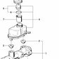 Interruptor de freno OEM 34331160307 para BMW (Modelos compatibles: E34, E32, E38, E31). Original BMW.