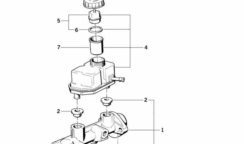 Interruptor de freno OEM 34331160307 para BMW (Modelos compatibles: E34, E32, E38, E31). Original BMW.