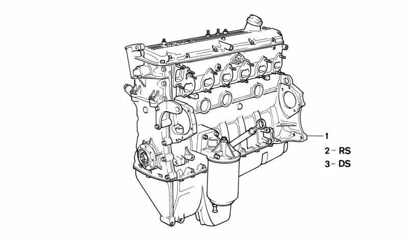 Conjunto de Piezas de Montaje del Motor para BMW E28, E24, E23 (OEM 11009059270). Original BMW