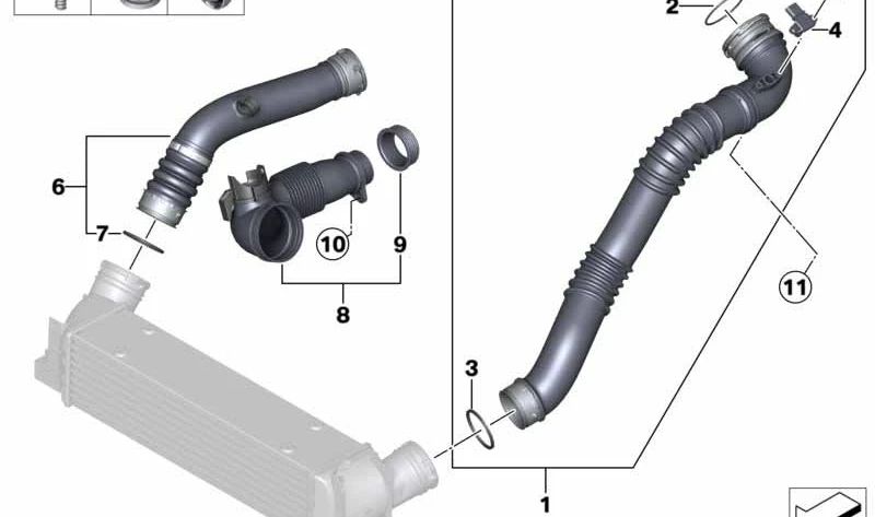 Junta Tórica para BMW E84, E89 (OEM 13717605645). Original BMW