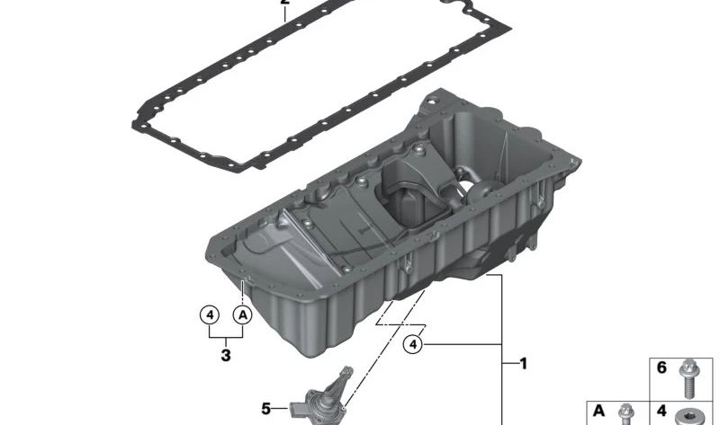 Tornillo ASA Aluminio para BMW F80, F82, F83 (OEM 12617849253). Original BMW