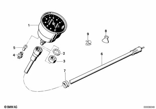 Tacómetro para BMW E46, F30, F80 (OEM 62121244647). Original BMW.