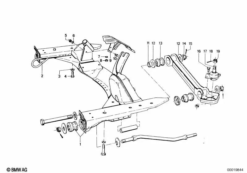 Arandela para BMW F07, F10, F11, F06, F12, F13, F01N, F02N (OEM 31122614111). Original BMW.