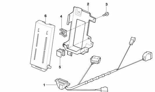 Connection support black plug for BMW E87, E88, F20, F21, F52, E36, E46, E90, E91, E92, E93, E39, E38, E65, E66, E31, E84, E83, F25, E53, E89, E52 ( OEM 61131383892). BMW original