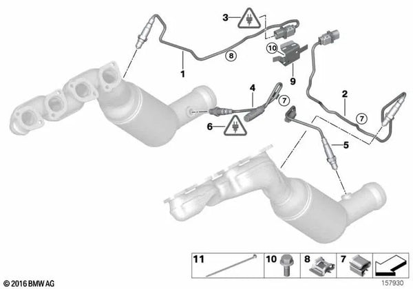 Soporte para carcasa de conector para BMW E53, E70 (OEM 12527524527). Original BMW.