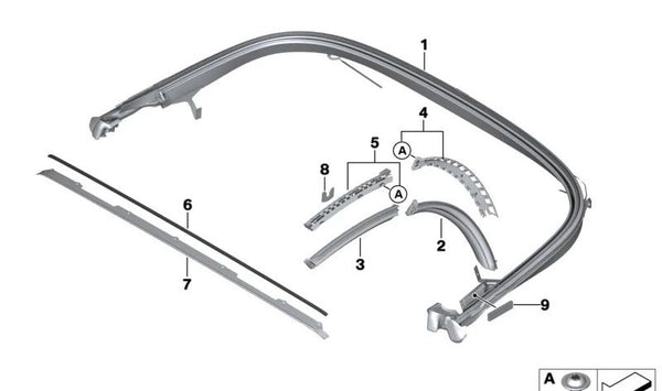 Junta para BMW Z4 G29 (OEM 54349449193). Original BMW