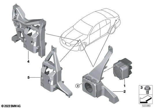 Soporte para BMW Serie 5 G31N, X3 G01, G01N (OEM 65152622701). Original BMW.