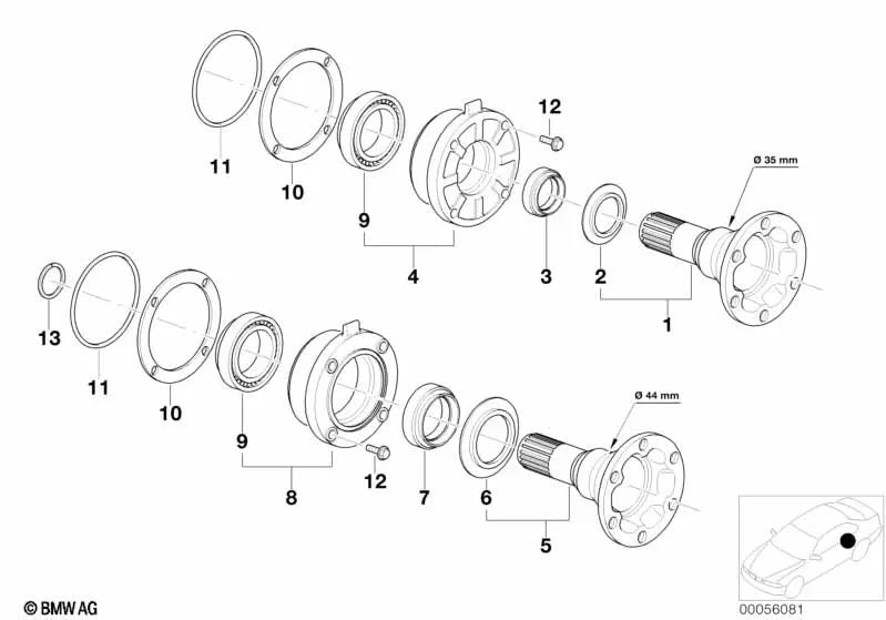 Dust protection plate for BMW E30, E36, E12, E28, E34, E24, E23, E32 (OEM 33121200284). Genuine BMW